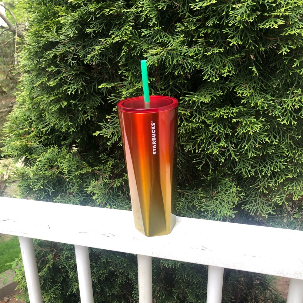 Starbuck Stainless Steel Ombre Heat Gradient Cold Cup Venti 24 oz